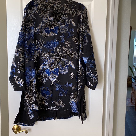 New MISOOK size 2X drama velvet tunic top - Picture 2 of 15